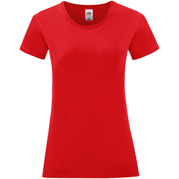 textil Mujer Camisetas manga larga Fruit Of The Loom 61432 Rojo