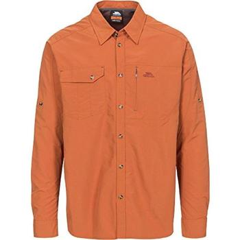 textil Hombre Camisas manga larga Trespass Darnet Naranja