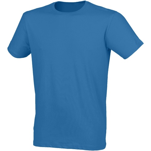 textil Hombre Camisetas manga corta Skinni Fit SF121 Azul