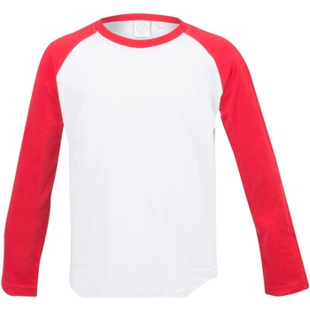 textil Niños Camisetas manga larga Skinni Fit SM271 Rojo