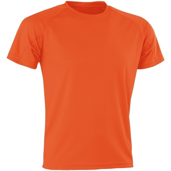 textil Camisetas manga larga Spiro Aircool Naranja