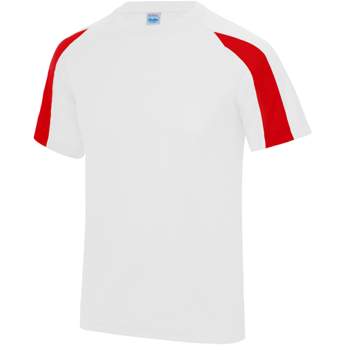 textil Hombre Camisetas manga larga Just Cool JC003 Rojo