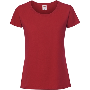 textil Mujer Camisetas manga corta Fruit Of The Loom SS424 Rojo