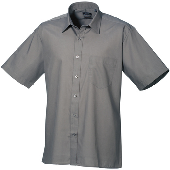 textil Hombre Camisas manga corta Premier PR202 Gris