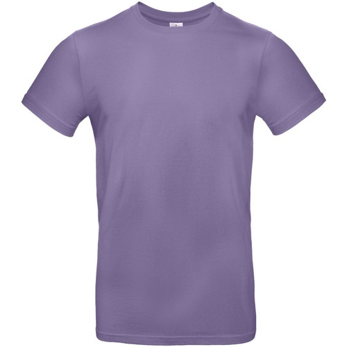 textil Hombre Camisetas manga larga B And C TU03T Violeta