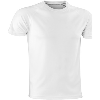 textil Camisetas manga larga Spiro Aircool Blanco