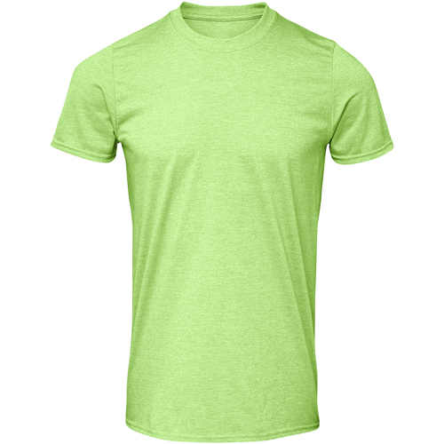 textil Hombre Camisetas manga larga Gildan Soft Style Verde