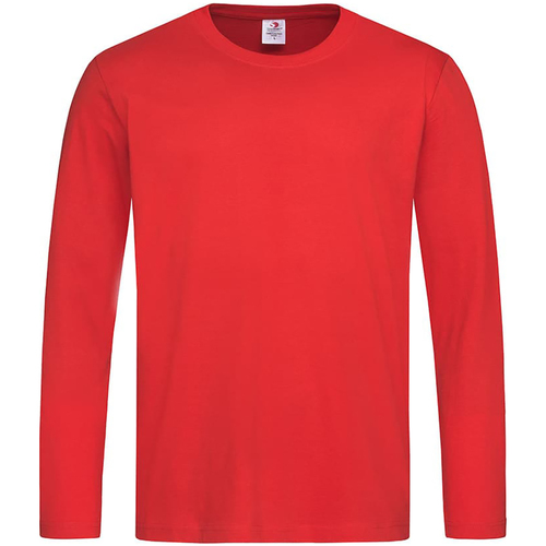 textil Hombre Camisetas manga larga Stedman AB277 Rojo