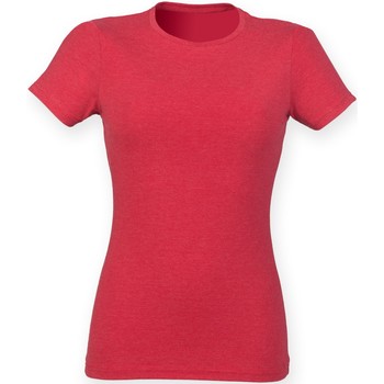 textil Mujer Camisetas manga corta Skinni Fit SK161 Rojo