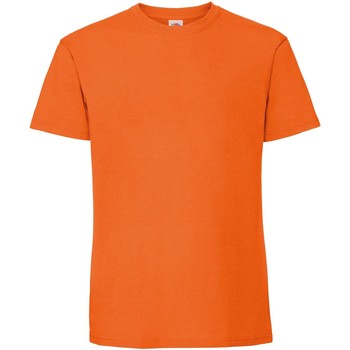 textil Hombre Camisetas manga larga Fruit Of The Loom 61422 Naranja