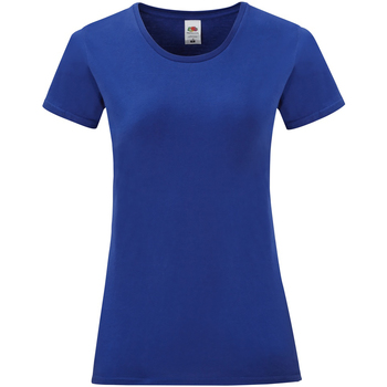 textil Mujer Camisetas manga larga Fruit Of The Loom 61432 Azul