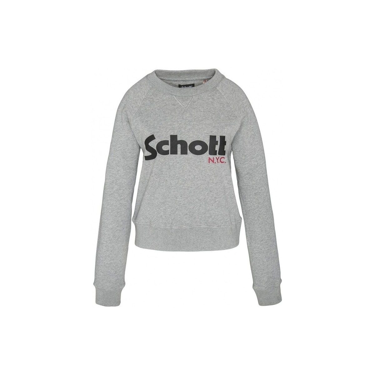 textil Mujer Sudaderas Schott Sweatshirt SW GINGER 1 W HEATHER GREY Gris