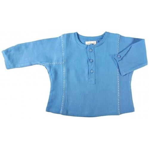 textil Niños Camisetas manga larga Bonnet À Pompon 1429710-327 Azul