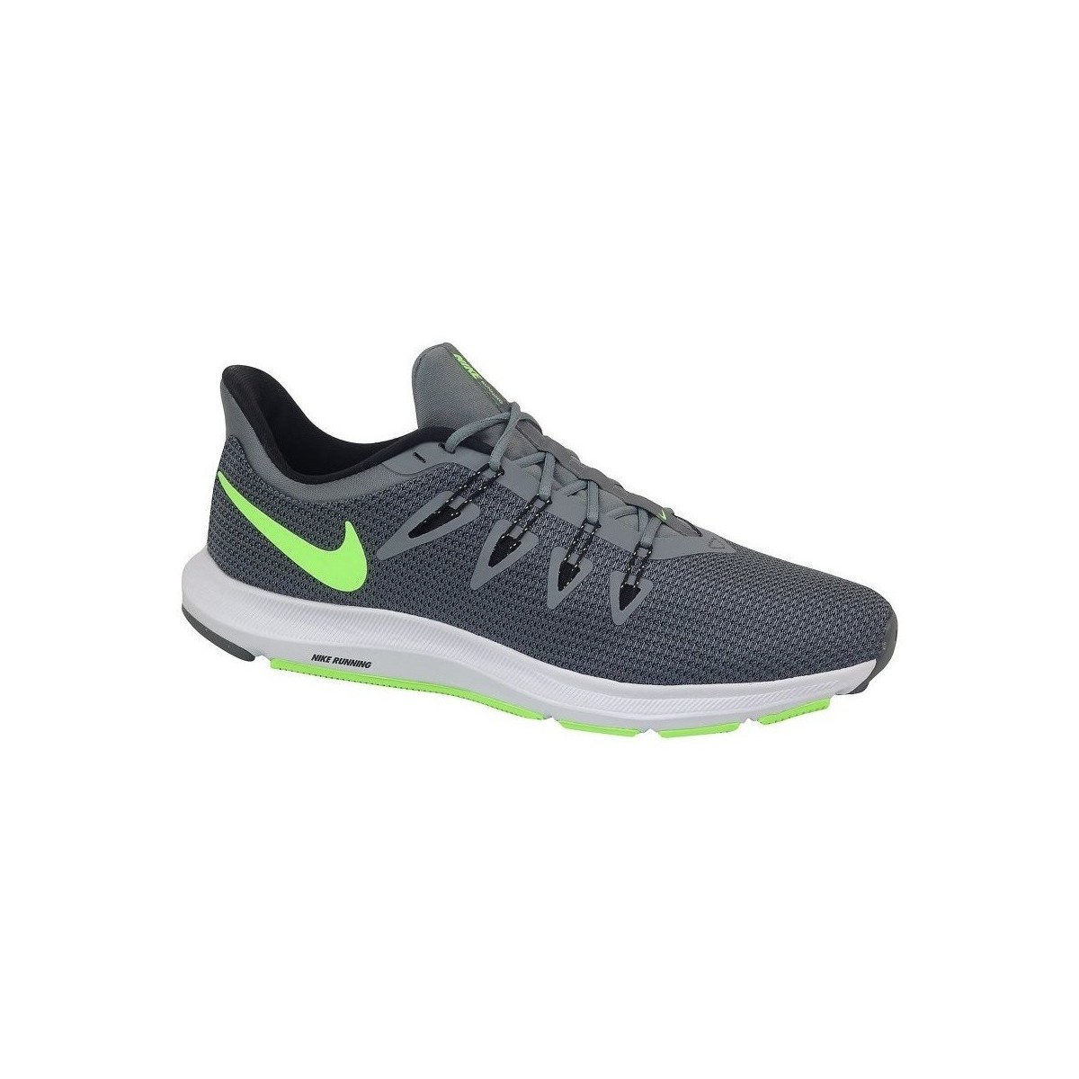 Zapatos Hombre Running / trail Nike Quest Grises, Blanco, Verde claro
