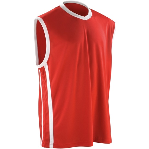 textil Hombre Camisetas sin mangas Spiro S278M Rojo
