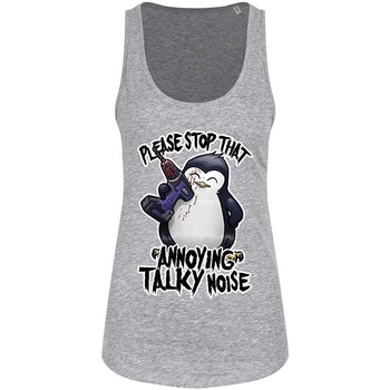 textil Mujer Camisetas sin mangas Psycho Penguin  Gris