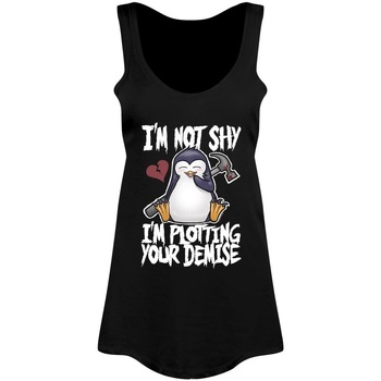 textil Mujer Camisetas sin mangas Psycho Penguin  Negro
