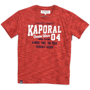 textil Niño Tops y Camisetas Kaporal Tee-Shirt Garçon Rooky Rouge Rojo