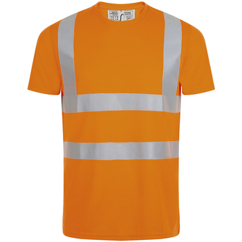textil Hombre Camisetas manga corta Sols MERCURE PRO VISIBLITY WORK Naranja