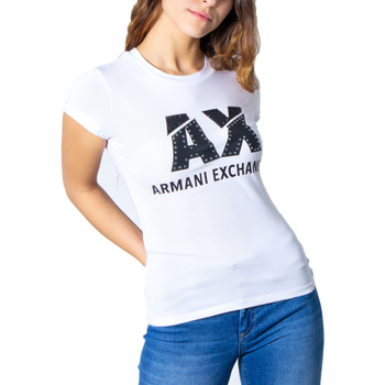 textil Mujer Camisetas manga corta EAX 8NYT86 Y8C7Z Blanco