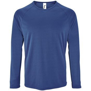 textil Hombre Camisetas manga larga Sols SPORT LSL MEN Azul