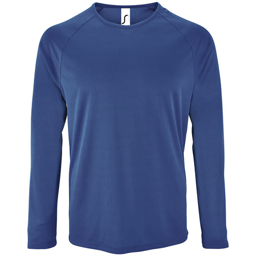 textil Hombre Camisetas manga larga Sols SPORT LSL MEN Azul
