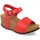 Zapatos Mujer Sandalias Silvian Heach M-77 Rojo