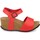 Zapatos Mujer Sandalias Silvian Heach M-77 Rojo