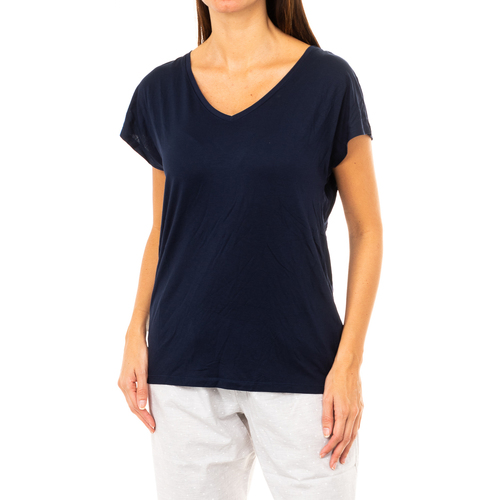 textil Mujer Camisetas manga larga Tommy Hilfiger 1487904682-416 Azul