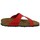 Zapatos Mujer Sandalias Interbios Chancla esclava rojo Rojo