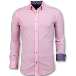 textil Hombre Camisas manga larga Tony Backer S De Hombre Blusa Rosa