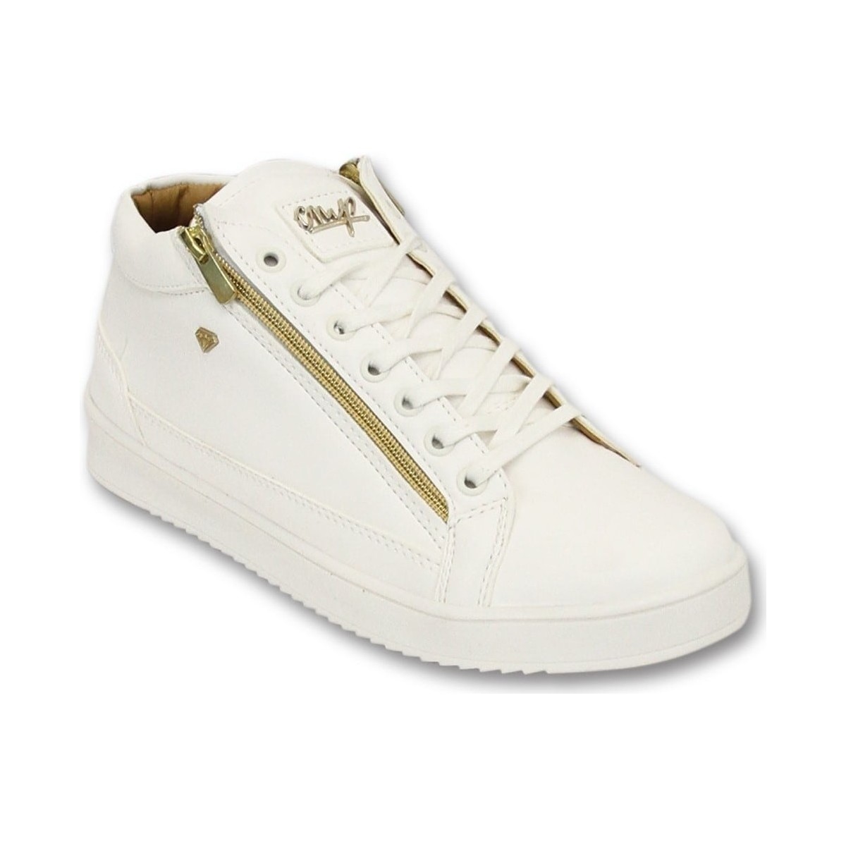 Zapatos Hombre Deportivas Moda Cash Money Heren Sneaker Bee White Gold White Blanco