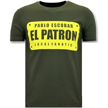 textil Hombre Camisetas manga corta Local Fanatic Camiseta De Hombre Pablo Escobar El Verde
