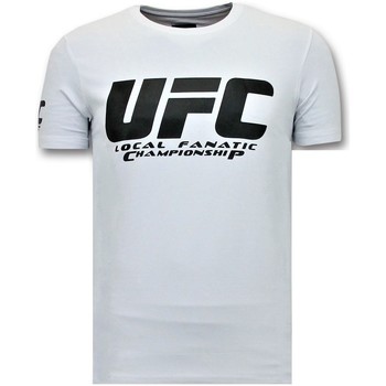 textil Hombre Camisetas manga corta Local Fanatic Camiseta De Hombre UFC Championship Blanco