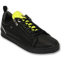 Zapatos Hombre Zapatillas bajas Cash Money Heren Sneakers Maximus Black Yellow Negro