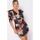 textil Mujer Vestidos Parisian Impresión Floral Abultada Body Mini Negro