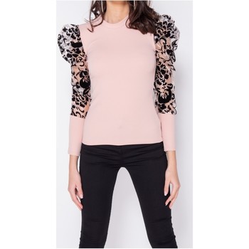 textil Mujer Tops / Blusas Parisian Impresión Flock Organza Escarpado Rosa