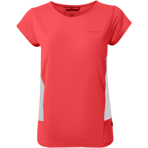 textil Mujer Camisetas manga corta Craghoppers Atmos Rojo