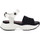 Zapatos Mujer Sandalias Ed Hardy Overlap sandal black/white Blanco