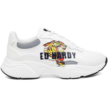 Zapatos Hombre Deportivas Moda Ed Hardy Insert runner-tiger-white/multi Blanco