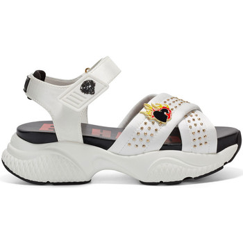 Zapatos Mujer Deportivas Moda Ed Hardy - Flaming sandal white Blanco