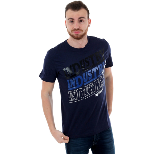 textil Hombre Camisetas manga corta Diesel 00S3F-0091-8AT NAVY Azul