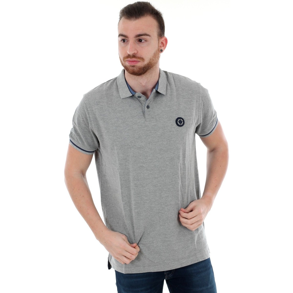 textil Hombre Polos manga corta Pepe jeans PM541304 TERENCE - 933 GREY MARL Gris