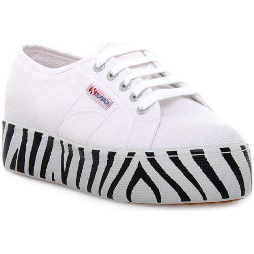 Zapatos Mujer Deportivas Moda Superga 901 OUTSOLE LETTERING Blanco