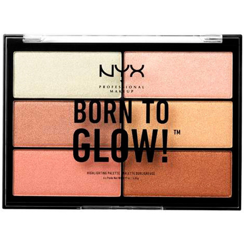 Belleza Iluminador  Nyx Professional Make Up Born To Glow! Highlighting Palette 6 X 4 8 Gr 