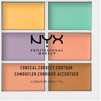 Belleza Mujer Base de maquillaje Nyx Professional Make Up Conceal Correct Contour Palette 6 X 1,5 Gr 