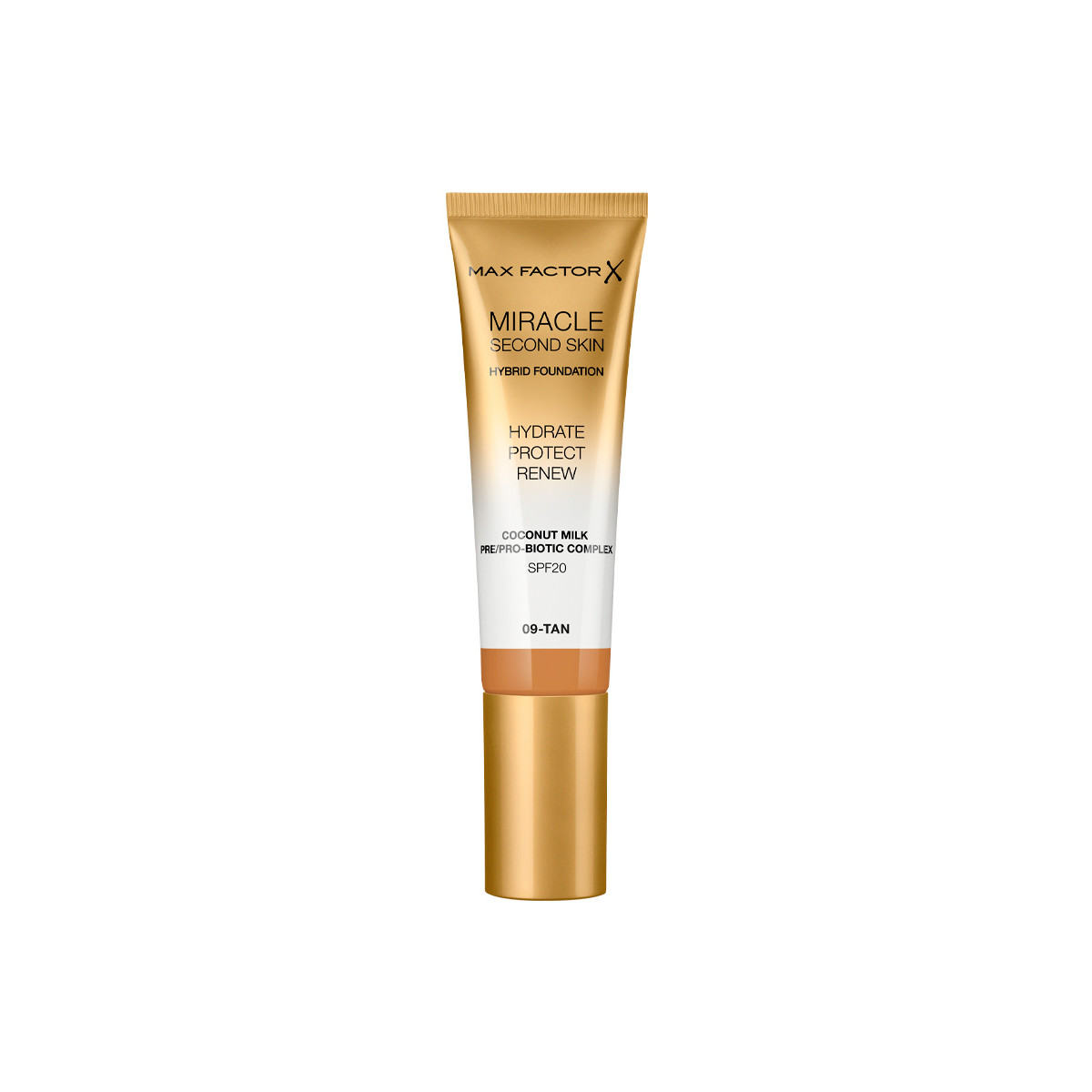 Belleza Mujer Base de maquillaje Max Factor Miracle Touch Second Skin Found.spf20 9-tan 