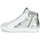 Zapatos Mujer Zapatillas altas Meline IN1363 Blanco / Plateado