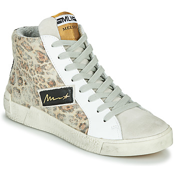 Zapatos Mujer Zapatillas altas Meline NK5050 Beige / Leopardo