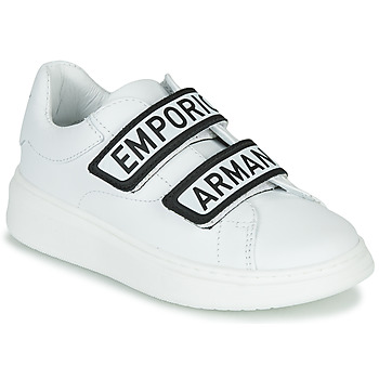 Zapatos Niños Zapatillas bajas Emporio Armani XYX007-XCC70 Blanco / Negro